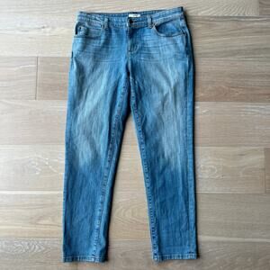 Eileen Fisher Tapered Ankle Denim Jeans